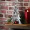 10" & 7" Silver Wood Christmas Trees Table Décor